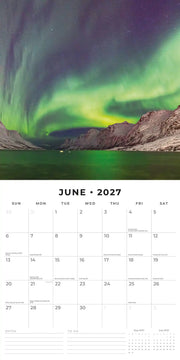 2027 Square Wall Calendar Aurora Boraellis - Northern lights image 4 – thumbnail