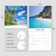 2027 Square Wall Calendar Beach Life image 3 – thumbnail