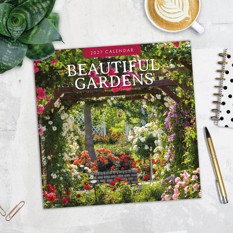 2027 Square Wall Calendar Beautiful Gardens image 5
