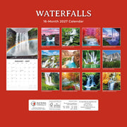 2027 Square Wall Calendar Waterfalls image 2 – thumbnail