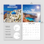 2027 Square Wall Calendar Greek Islands image 3 – thumbnail