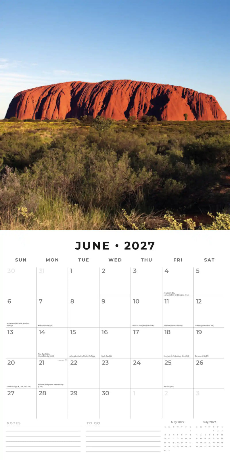 2027 Square Wall Calendar Landmarks of Australia image 4