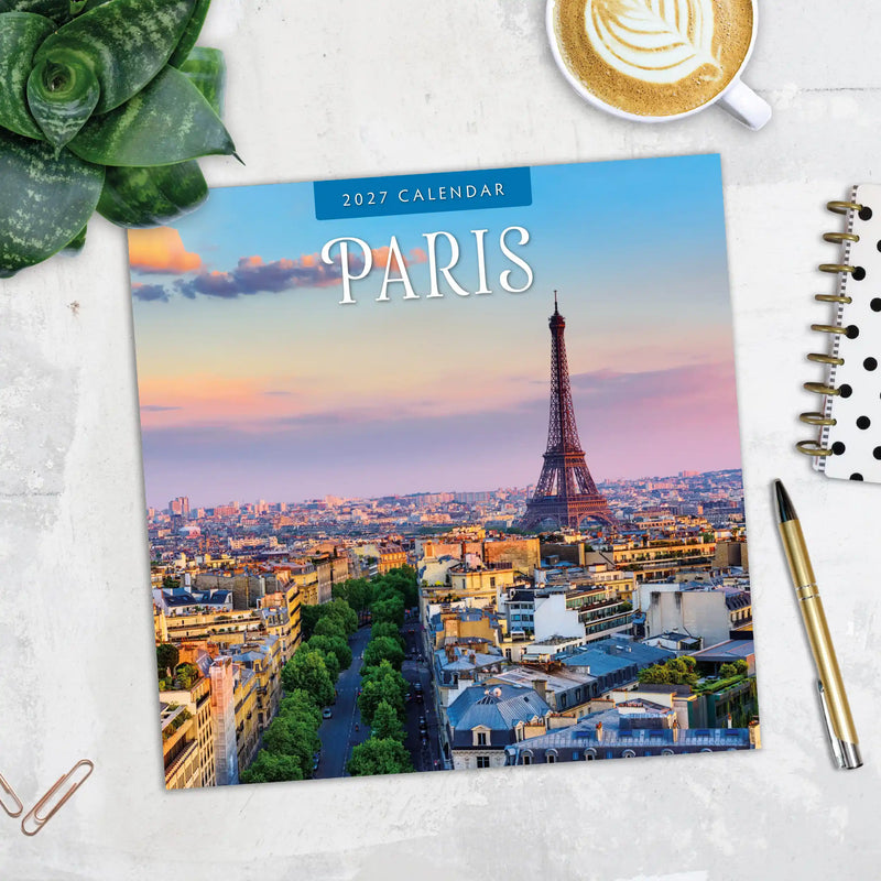 2027 Square Wall Calendar Paris image 5