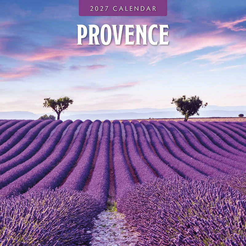 2027 square wall calendar featuring Provence scenery