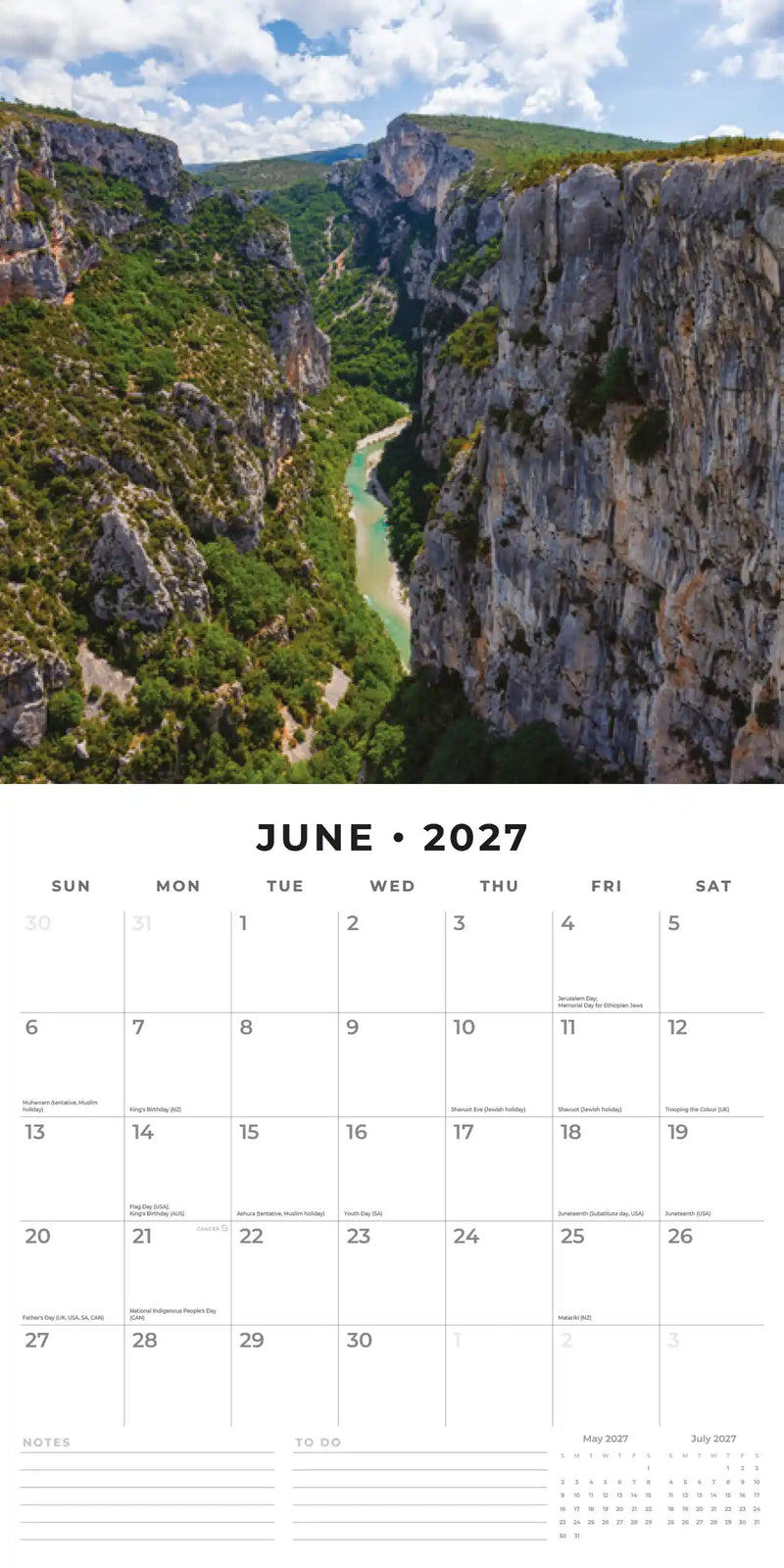 2027 Square Wall Calendar Provence image 4