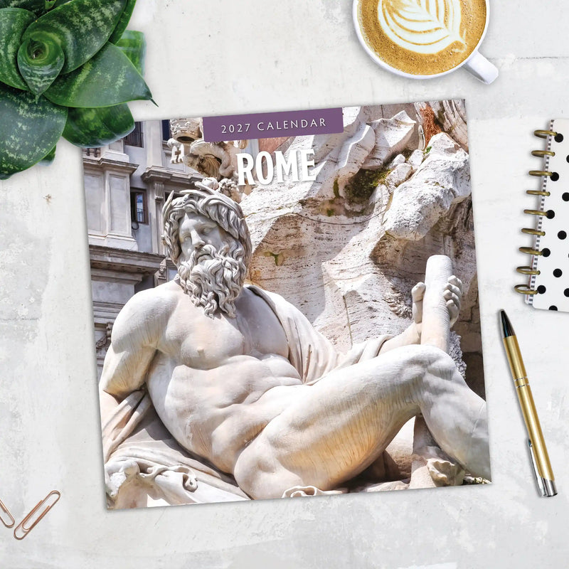 2027 Square Wall Calendar Rome image 5