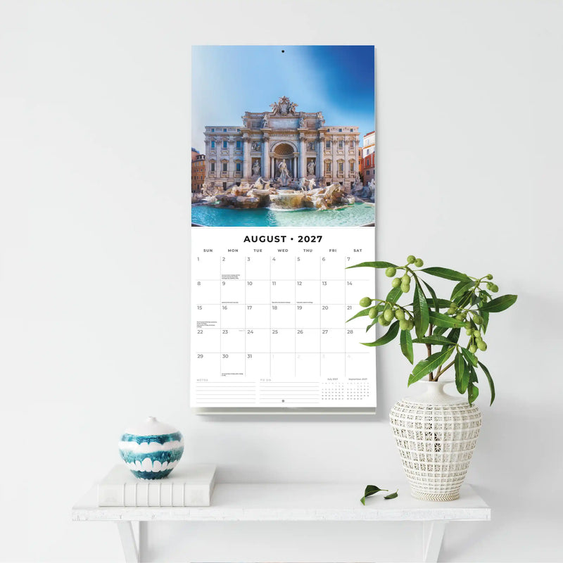 2027 Square Wall Calendar Rome image 6