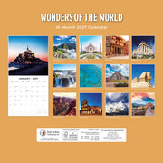 2027 Square Wall Calendar Wonders of the World image 2 – thumbnail