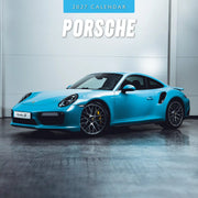 2027 Porsche square wall calendar with sports car imagery – thumbnail