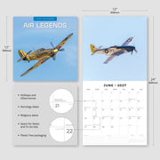 2027 Square Wall Calendar Air Legends image 3 – thumbnail
