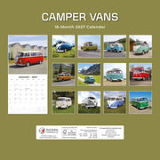 2027 Square Wall Calendar Camper Vans image 2 – thumbnail