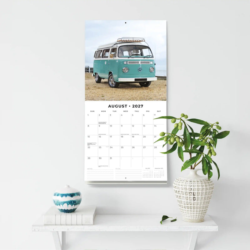 2027 Square Wall Calendar Camper Vans image 6