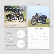 2027 Square Wall Calendar Classic Bikes image 3 – thumbnail