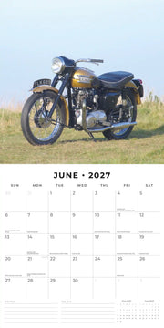 2027 Square Wall Calendar Classic Bikes image 4 – thumbnail