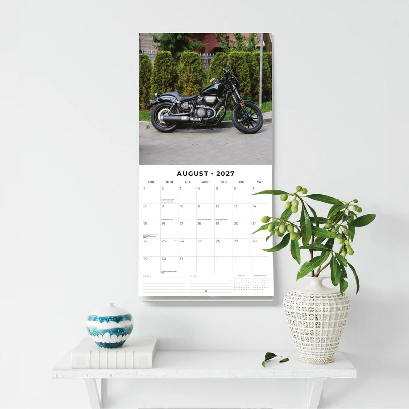2027 Square Wall Calendar Classic Bikes image 6