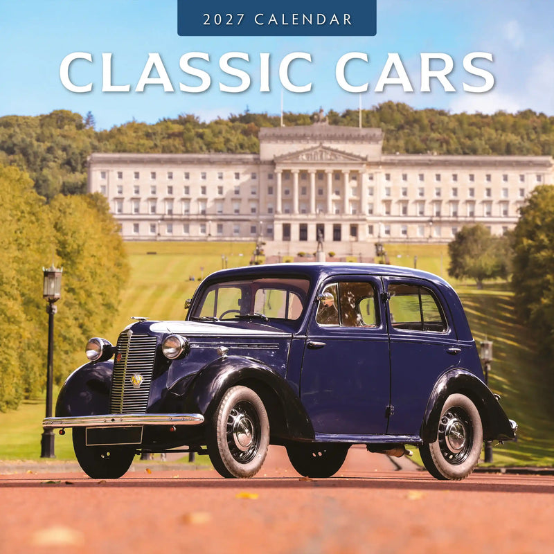 2027 Classic Cars square wall calendar with vintage automotive photography