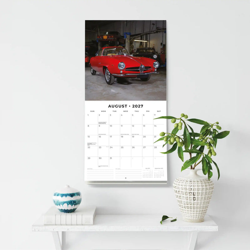2027 Square Wall Calendar Classic Cars image 6