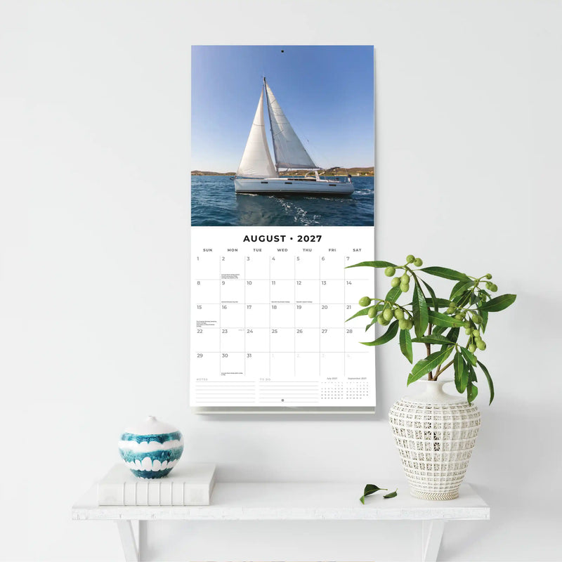 2027 Square Wall Calendar Sailing image 6