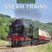 2027 Steam Trains square wall calendar with heritage railway photography – thumbnail