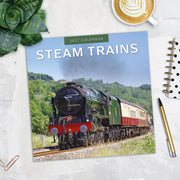 2027 Square Wall Calendar Steam Trains image 5 – thumbnail