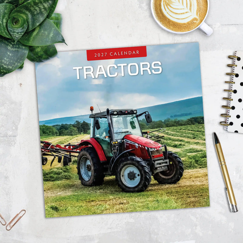 2027 Square Wall Calendar Tractors image 5