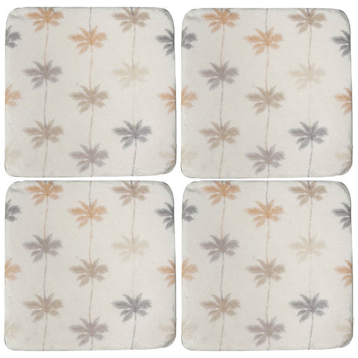 Set of 4 palm tree coasters