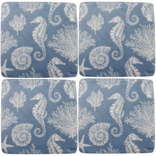 Kitchen Food Prep Set Of 4 Sea Ya Later Coaster 10X10