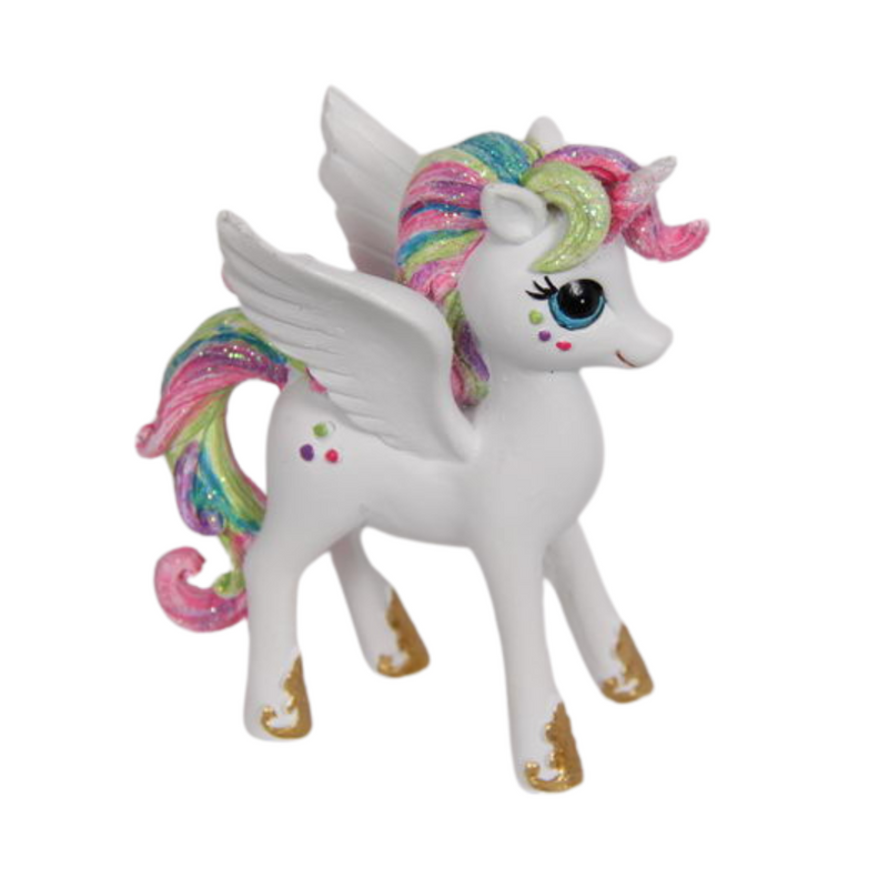 Ronis Rainbow Unicorn Pegasus 9cm Assorted