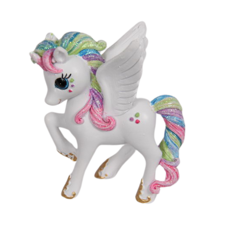 Ronis Rainbow Unicorn Pegasus 9cm Assorted