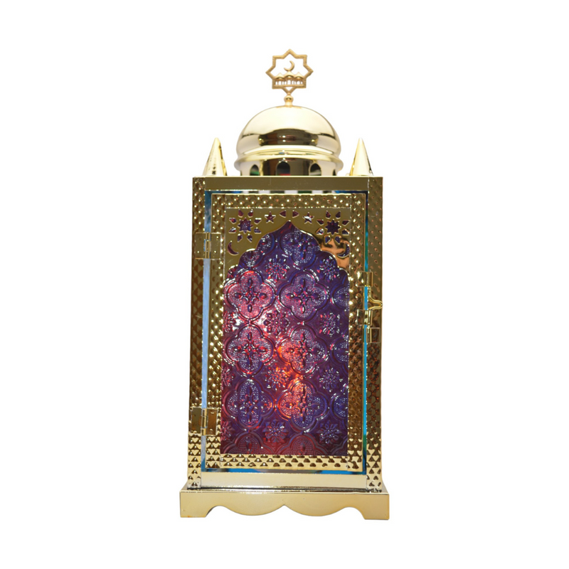 Light up Ramadan lantern in Mcca (Makkah/Mecca) shape for Islamic home décor and Eid display