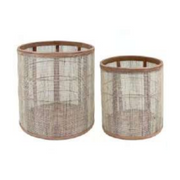 Ronis Rattan Planters Set 32x33cm / 25x28cm – thumbnail