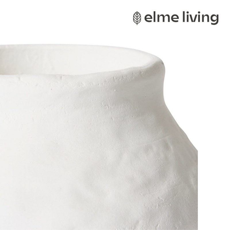 Ronis Reagan Squat Pot White 21x21x12cm