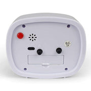 Ronis Rectangle 3D Number Alarm Table Clock With Light 12x10x4cm Assorted