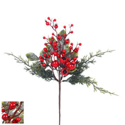 Ronis Red Berry and Leaves Pick 38cm