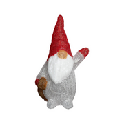 Red Santa Waving Hand Gonk White – festive Scandinavian-style Santa gonk decoration for Christmas displays