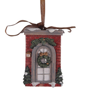 Ronis Resin Christmas Door Tree Ornament 6x1.5x9cm – thumbnail