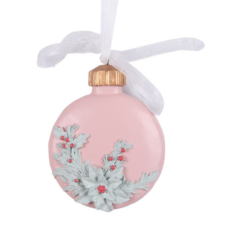 Ronis Resin Pink Tree Ornament 7x1.5x8.5cm