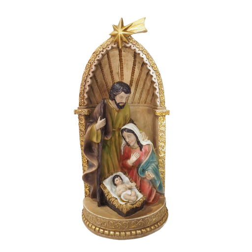 Ronis Resin Holy Family Dome Scene