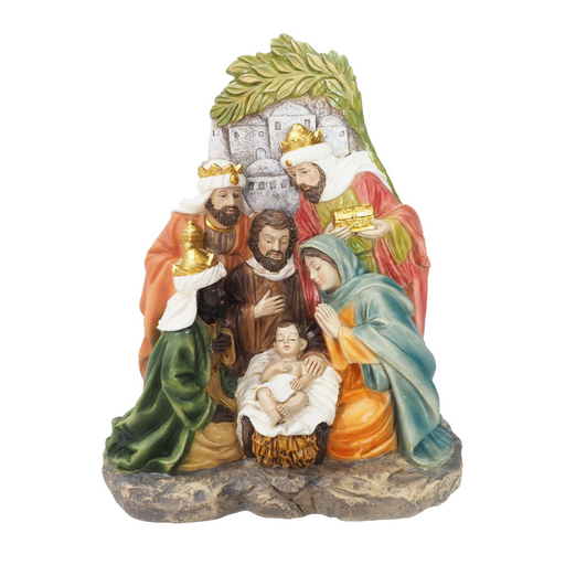 Ronis Resin Holy Manger Three Kings Scene