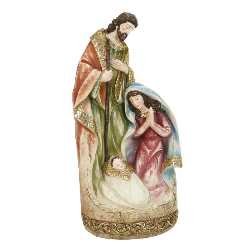 Ronis Resin Nativity Scene Luxury Gold
