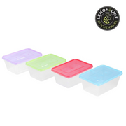 Ronis Reusable Food Container Coloured Lids 1L 20pk