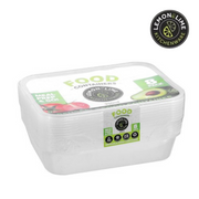 Ronis Reusable Food Container Rectangle 1.5L 10pk