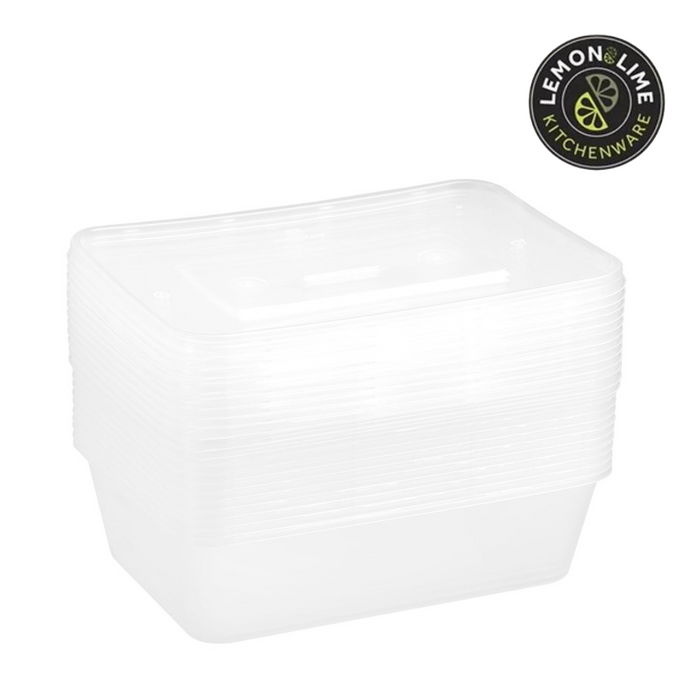 Ronis Reusable Food Container Rectangle 650ml 12pk