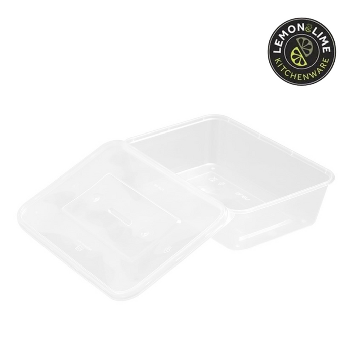 Reusable Produce Containers REUSABLE FOOD CONTAINER RECT 650ML VALUE 30PK