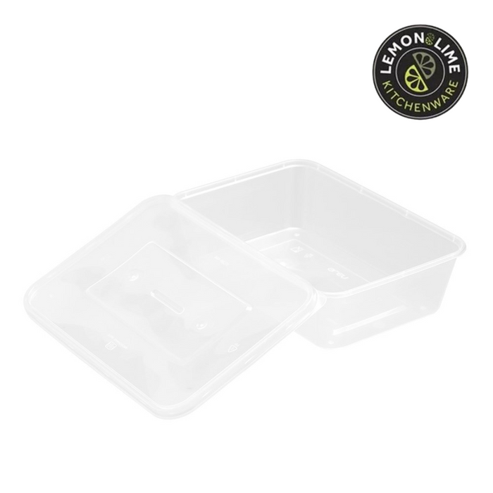Ronis Reusable Food Container Rectangle 650ml Value 30pk
