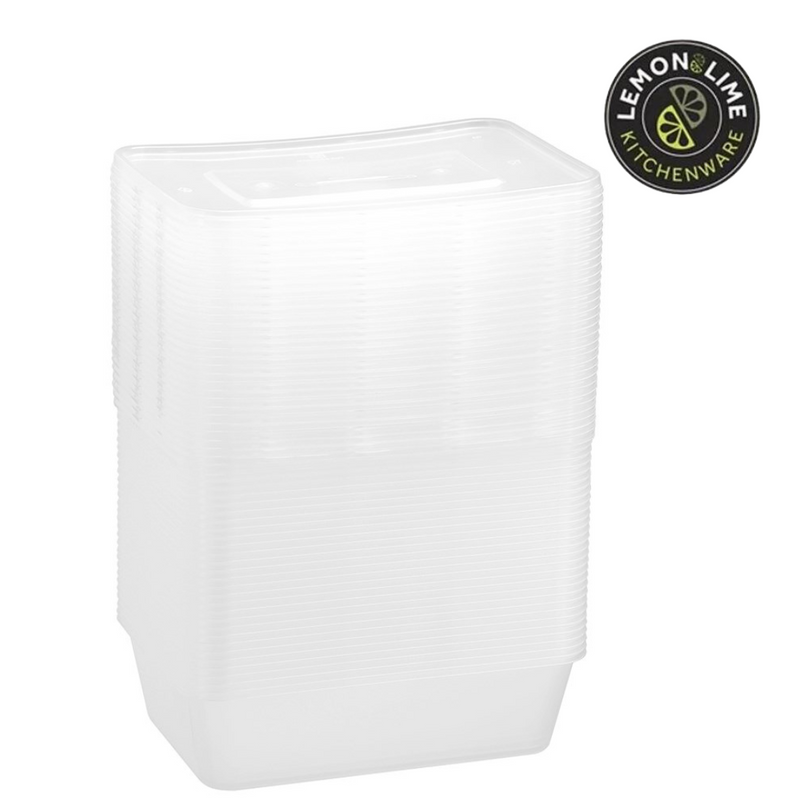 Ronis Reusable Food Container Rectangle 650ml Value 30pk
