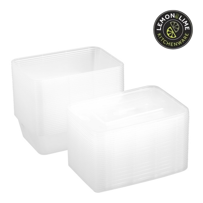 Ronis Reusable Food Container Rectangle 650ml Value 30pk