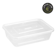 Ronis Reusable Food Container Rectangle 650ml Value 30pk