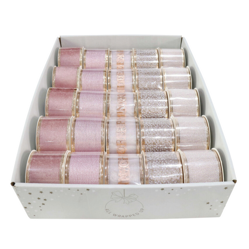 Ronis Ribbon 50mm x 2.7m Pink 5 Asstd