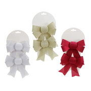 Ronis Ribbon Bow 13x21cm 2pk Assorted